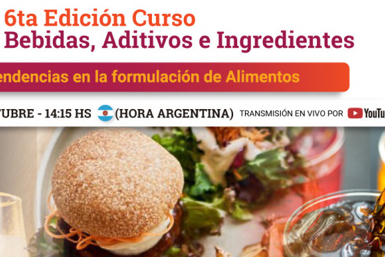 Red Alimentaria invita a la 6ta. Jornada Bebidas, Aditivos e Ingredientes 