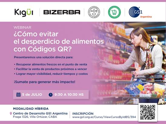 Webinar: ¿Como evitar el desperdicio de alimentos con Códigos QR?